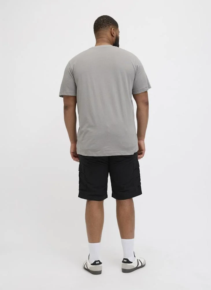 JACK & JONES Jcosago Logo Slub  Crew Neck T-Shirt