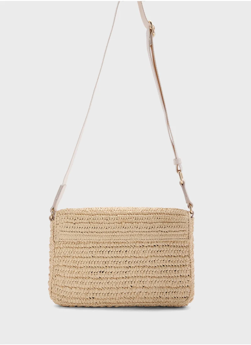 تومي هيلفيغر LOGO CONVERTIBLE CROSSBODY BAG
