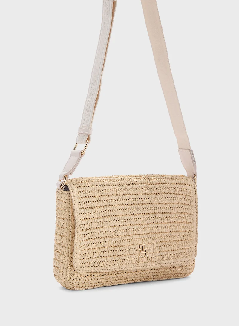 TOMMY HILFIGER LOGO CONVERTIBLE CROSSBODY BAG