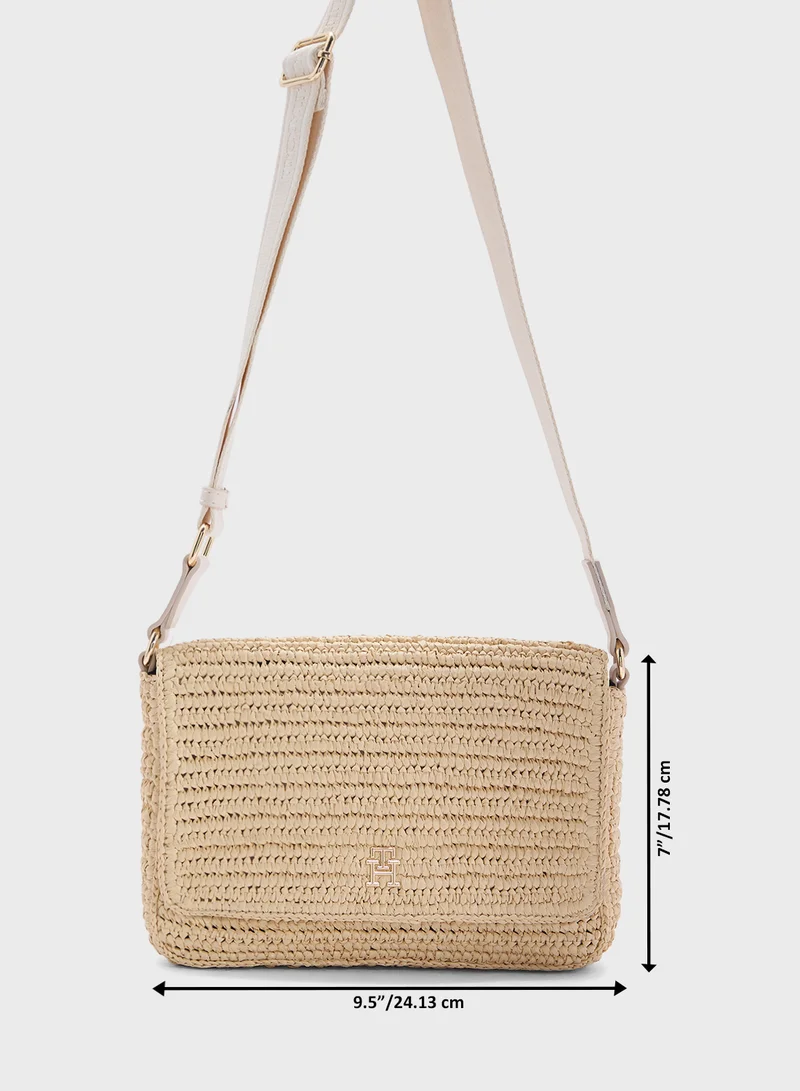 TOMMY HILFIGER LOGO CONVERTIBLE CROSSBODY BAG