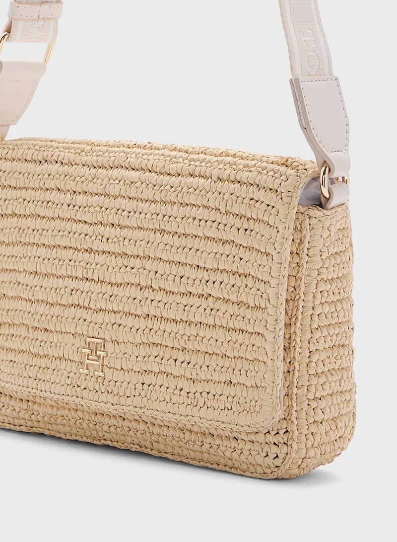 TOMMY HILFIGER LOGO CONVERTIBLE CROSSBODY BAG