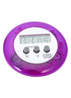 Generic Digital Cooking Countdown Timer Purple 64x64x21mm  - Image 1