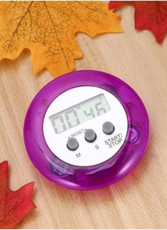 Generic Digital Cooking Countdown Timer Purple 64x64x21mm  - Image 4