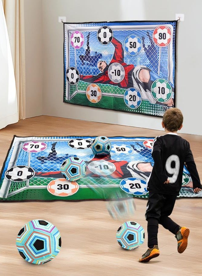 HandRoom مجموعة ألعاب كرة القدم للأطفال ، لعبة حفلات في الفناء الخلفي للأماكن الداخلية والخارجية ، ألعاب رياضية وهدية للأطفال الأولاد والبنات لألعاب الصبي البالغ من العمر 3-8 سنوات