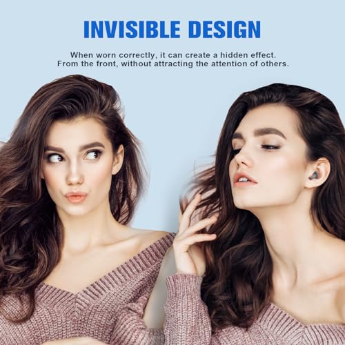 Loluka Invisible Earbuds Wireless Bluetooth, Discreet Smallest Hidden Tiny Bluetooth Mini Micro Earbuds for Work, Invisible Sleep Wireless Earphone Waterproof Headphones for Small Ears Canals Buds - Image 4