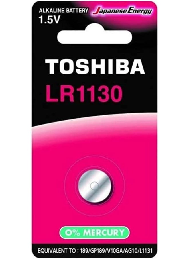 Toshiba - Lr1130 Alkaline 1.5V Battery Lr1130 Bp-1C Equivalent To 189 Gp189 V10Ga Ag10 L1131 - Image 1