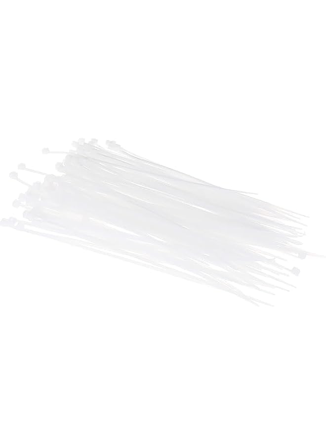 PROMASS Cable Zip Ties, 100 Pack Self Locking UV Resistant Nylon Plastic Wire Ties Perfect for Electric Cables/Connecter Plants, Home, Office, Garage, Indoor and Outdoor, White - Image 5