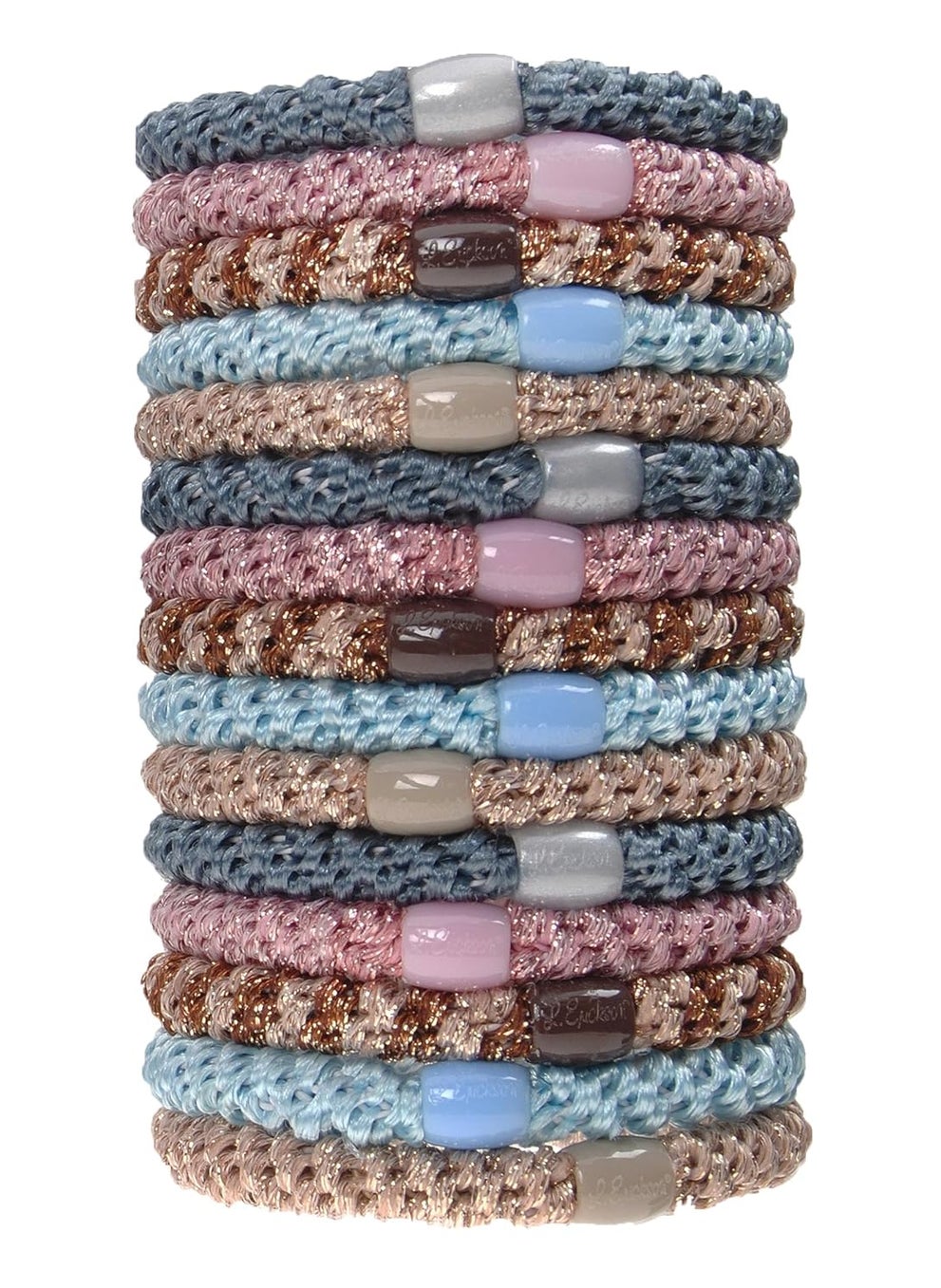 L. Erickson - L. Erickson Grab & Go Pony Tube - Ballerina - 15 Pack Ponytail Holder Hair Ties - Image 1