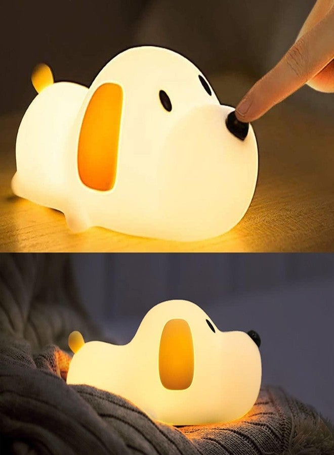 Xpandio Puppy Lamp, Cute Night Light, Gifts for Women Teen Girls Baby, Night Lights for Kids Bedroom, Cute Christmas Puppy Silicone Nightlights for Children Toddler. - Image 1