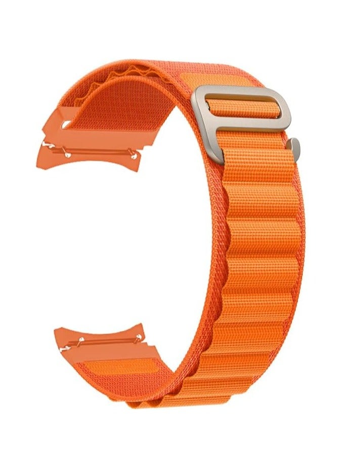 حزام ساعة نايلون متوافق مع ساعة سامسونج 5 برو 45 ملم ساعة جالاكسي 5 40 مم 44 ملم ساعة جالاكسي 4 40 مم 44 مم ساعة 4 كلاسيك 42 مم 46 مم سوار رياضي منسوج للرجال والنساء