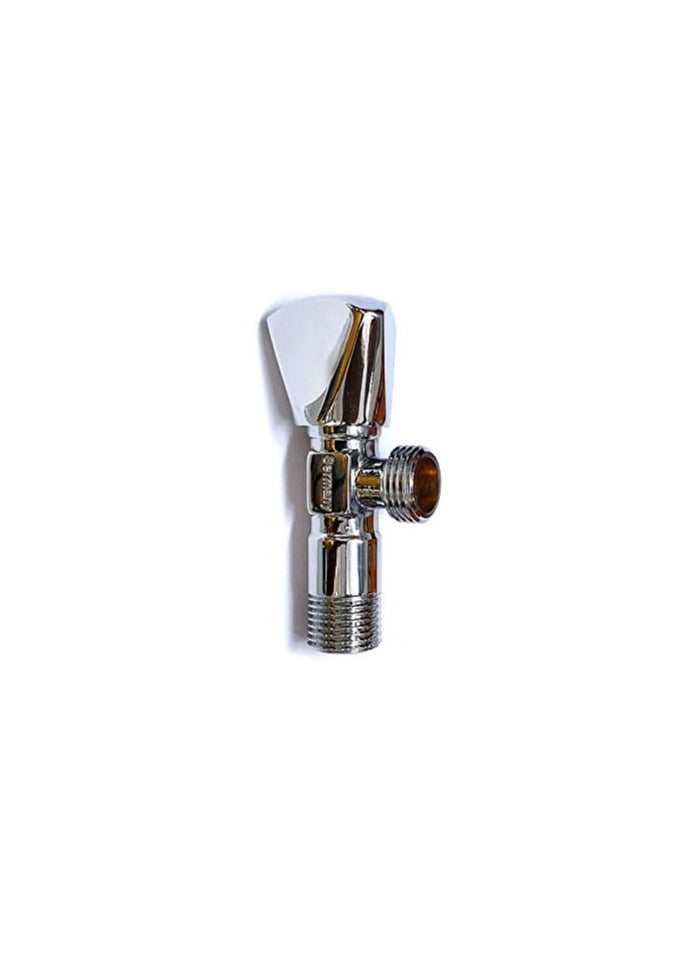 Shiny outdoor shattaf for the bathroom high quality elegant shape with a shower hose one and a half meters long high quality silver with a stainless steel corner stopcock. - Image 2