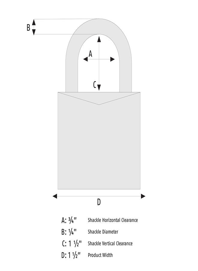 Abus Lockout Padlock, Aluminum, Green, 1/4 in., 74/40 KD Green 1-1/2" Shackle - Image 5