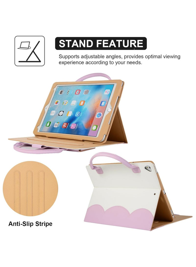 Hihonor Stylish Faux Leather Tablet Case - Flip Cover with Bowknot Handle, Multi-Angle Support, Durable 10.2/10.5 Tablet Protection, Smart Slim Handbag Leather Stand Cover with Auto Wake/Sleep Feature, Red  - Image 5