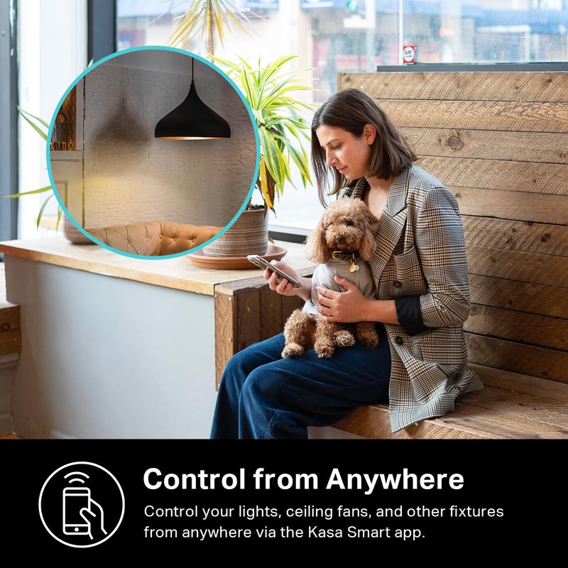 Kasa Smart 3 Way Switch HS210 KIT, Needs Neutral Wire, 2.4GHz Wi-Fi Light Switch works with Alexa and Google Home, UL Certified, No Hub Required, White,2 Count (Pack of 1) - Image 5