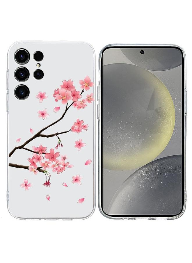 Zaboon - For Samsung Galaxy S25 Ultra 5G Colorful Painting Pattern TPU Phone Case(Plum Blossom) - Image 1