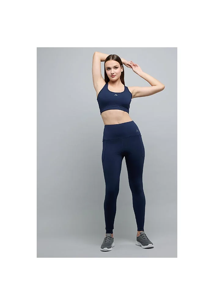 R&b  Solid Sports Bra with Scoop Neck for Women | Best Price UAE