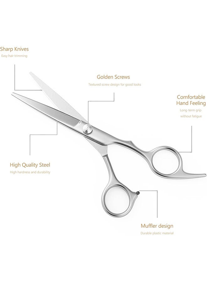 YJ Professional Hair Cutting Scissor Silver 16centimeter1PCS - Image 5