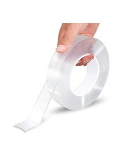 SUPER SHOP Tape Double Sided Tape Waterproof Heavy Duty - Multipurpose Removable Traceless Mounting Adhesive Tape for Walls，Washable Reusable Strong Sticky Strips Gel Grip Tape (3 Meter)
