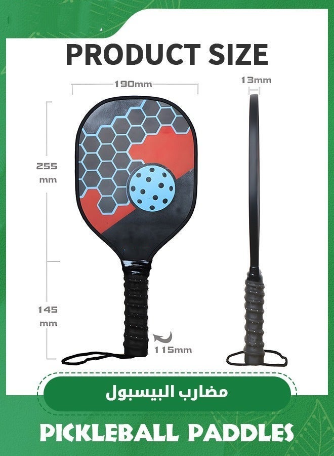 Arabest Pickleball Paddle,Pickleball Paddle/Paddles Set, Polypropylene Honeycomb Core, Anti-Slip Sweat-Absorbing Grip, 4 Pickleball, Portable Carry Bag, Pickle Ball for Beginners - Image 2