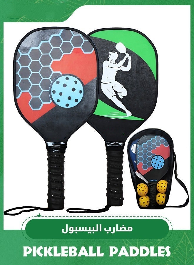 Arabest Pickleball Paddle,Pickleball Paddle/Paddles Set, Polypropylene Honeycomb Core, Anti-Slip Sweat-Absorbing Grip, 4 Pickleball, Portable Carry Bag, Pickle Ball for Beginners - Image 1
