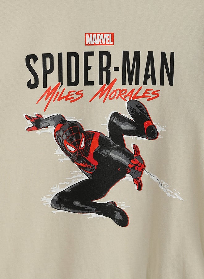 ال سي وايكيكي طاقم الرقبة العنكبوت الرجل المطبوعة طويلة الأكمام الأولاد من النوع الثقيل - Image 4