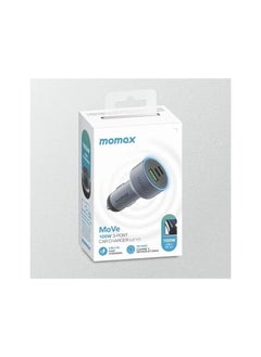 Momax "MoVe 100W Triple-Port Car Charger – Fast Charging Adapter with PD 100W & USB-C Power Delivery, Compact & Durable for Laptops, Tablets & Smartphones – Space Grey"  - Image 4