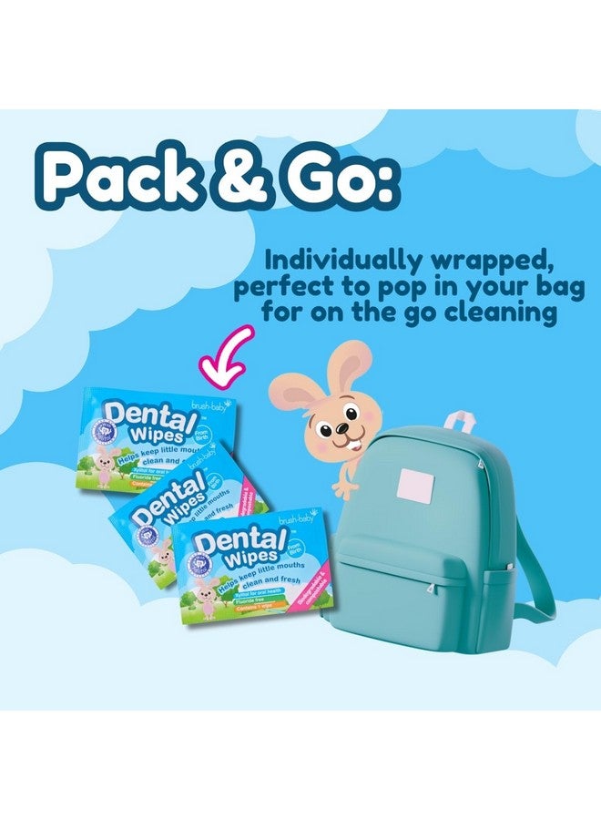 brush-baby Brush Baby Teething Relief Dental Wipes for Ages 0-Toddler - Naturally Eliminate Teething Pain, Prevent Tooth Decay and Sour Milk Breath - 28 Finger Wipes  - Image 3
