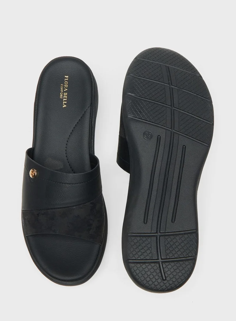 shoexpress One Strap Wedge Sandals