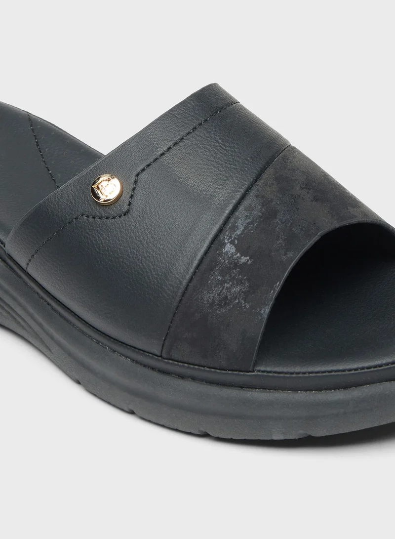 shoexpress One Strap Wedge Sandals