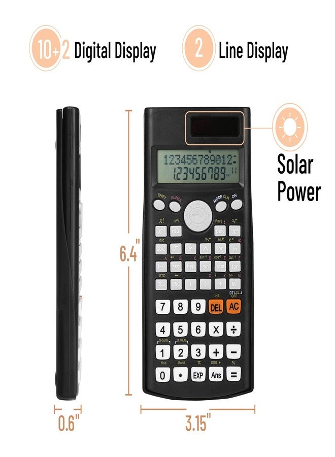 Mr. Pen- Scientific Calculators, 24 pcs, 2 Line Calculator for School, Fraction Calculator Scientific Calculator, Statistics Calculators, College Calculator, High School Calculator - Image 3