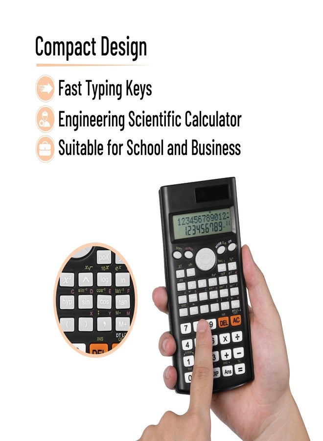 Mr. Pen- Scientific Calculators, 24 pcs, 2 Line Calculator for School, Fraction Calculator Scientific Calculator, Statistics Calculators, College Calculator, High School Calculator - Image 5