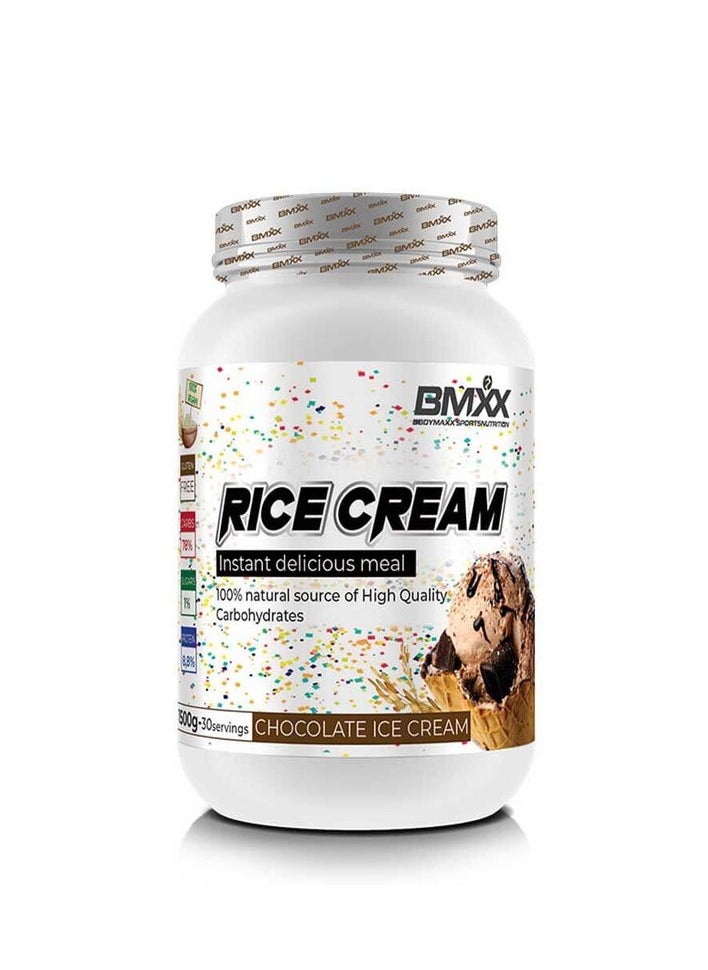 BMXX BMXX, Rice Cream, Carbohydrates, 1500g, Chocolate Ice Cream, 30 Servings 