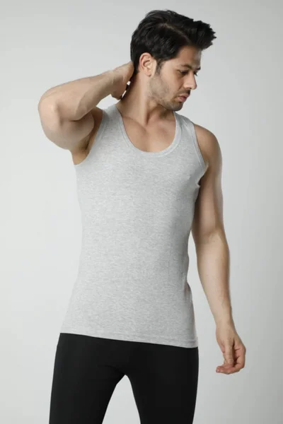 HMD 500 Triple Rib 100% Cotton Suspender Men's Athlete - Gray