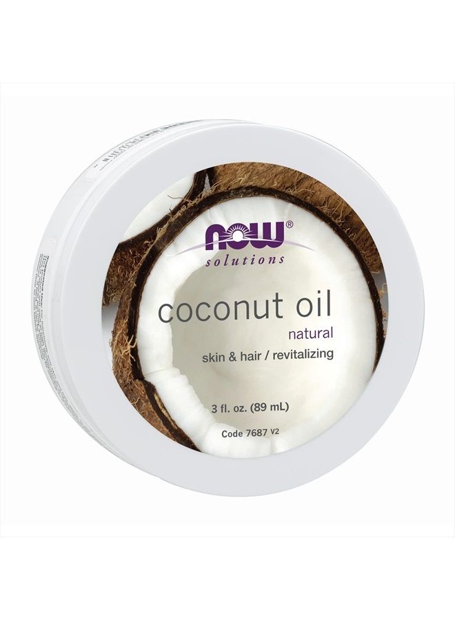now Solutions, Coconut Oil, Naturally Revitalizing For Skin and Hair, Conditioning Moisturizer, Convenient Travel Size, 3-Ounce  - Image 2