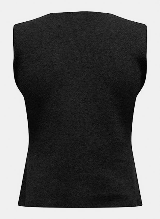 ONLY ONLY Womens Trinitylife Knit Zip Waistcoat  - Image 2