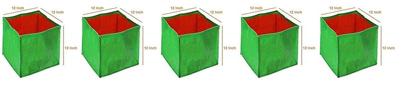 COIR GARDEN Green Grow Bags for Terrace Gardening 12" X 12" X 12" inch Pack of 5 - Image 4