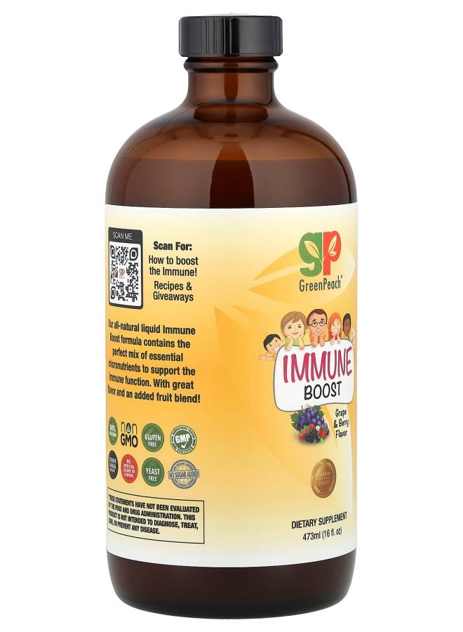 GreenPeach Immune Boost Grape & Berry 16 fl oz (473 ml) - Image 2