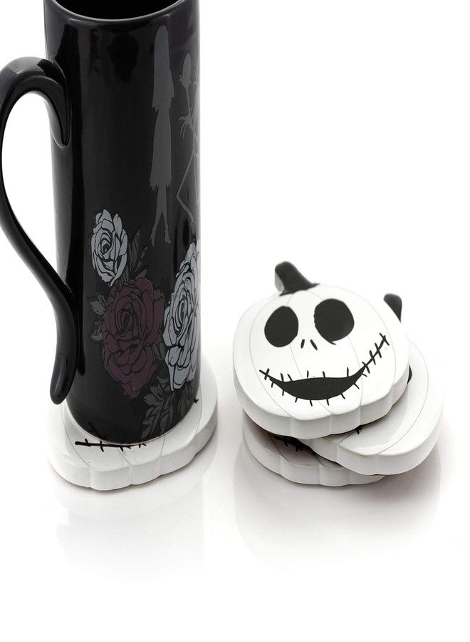 Seven20 The Nightmare Before Christmas Jack Skellington The Pumpkin King Drink Coaster Set | Official Nightmare Before Christmas Collectibles | Set Of 4 Unique Coasters - Image 4