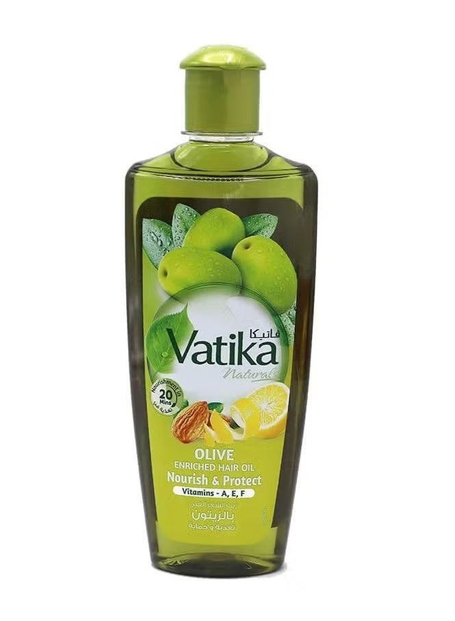 VATIKA Olive Hair Oil Protects and Nourishes 300 ml - Image 1