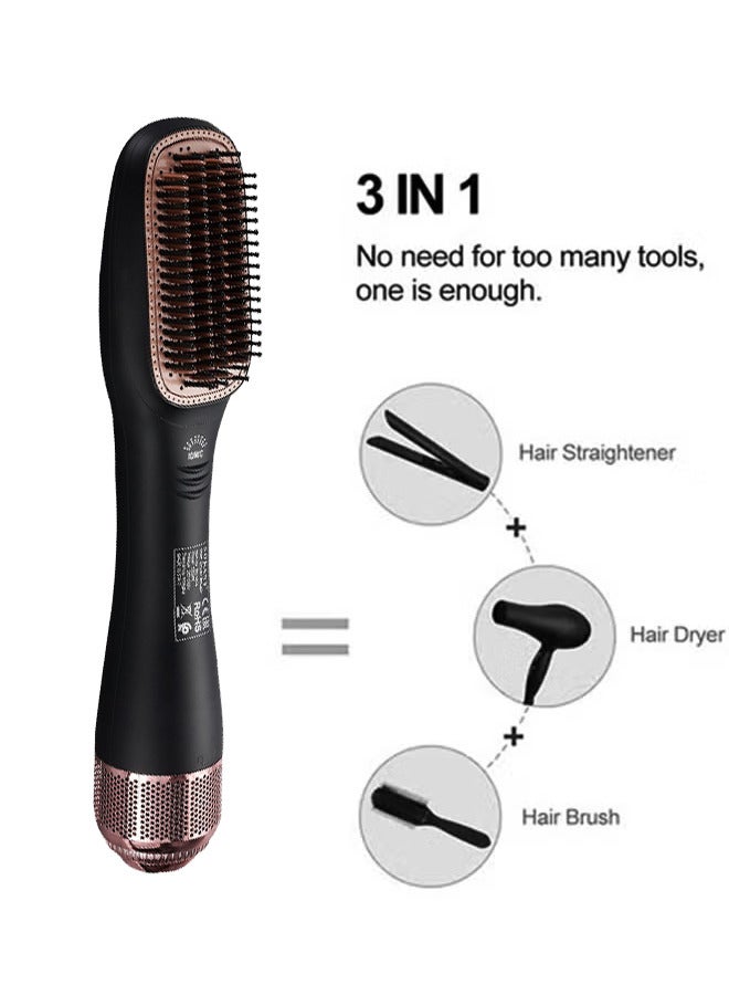 سوكاني فرشاة مجفف شعر 3 في 1، فرشاة مشط ساخن، سيراميك احترافي، 3 إعدادات للحرارة/2 سرعة، مجفف شعر ومصفف شعر بخطوة واحدة، 1200 واط SK-1915، أسود - Image 2