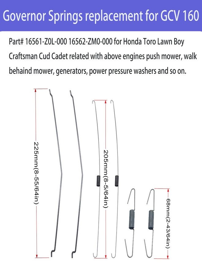 Strongthium Throttle Springs Assortment for Honda Briggs and Stratton Small Engines - Image 3