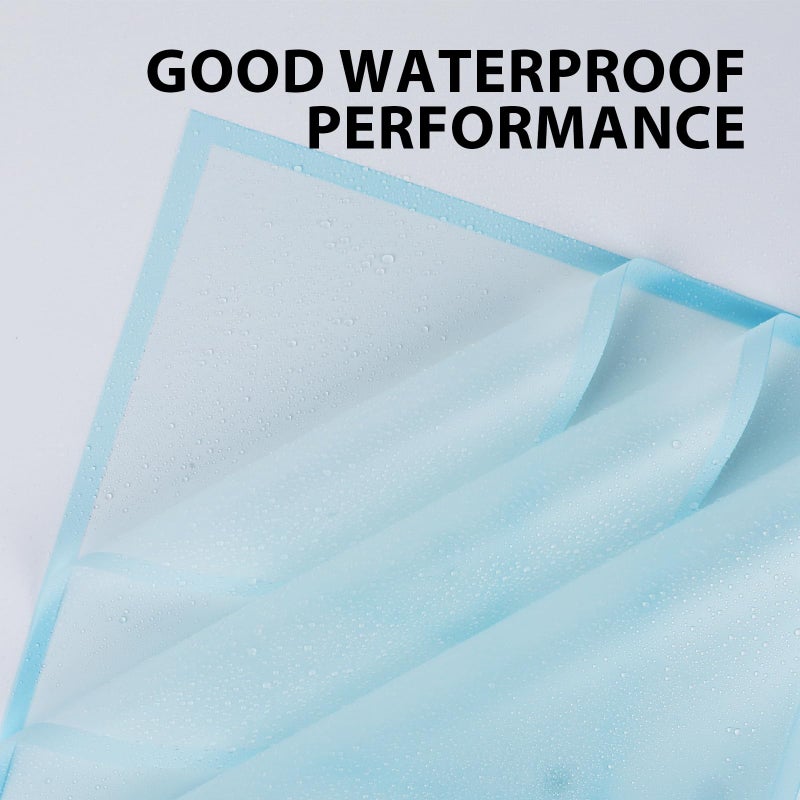 FUHITIM 20 Sheets Flower Wrapping Paper - Waterproof Floral Bouquet Packaging Paper for DIY Craftsï¼ŒFlorist Supplies Packaging Paper for Wedding Birthday Gift (Translucent Light Blue) - Image 3