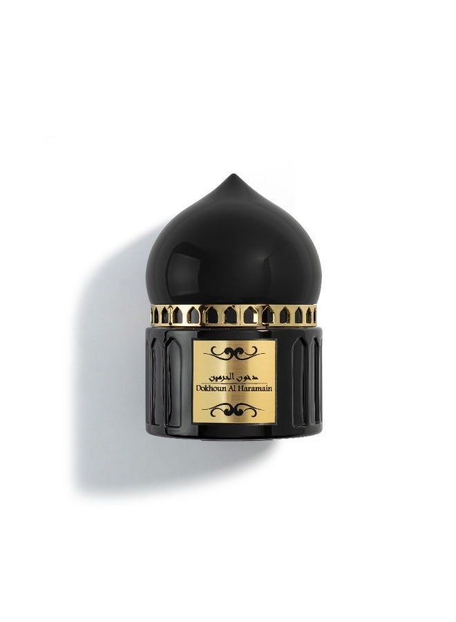 Al Hunaidi Perfumes دخون الحرمين بخور عربي من عطور هنيدي 100 جرام - بخور عربي أصلي - رائحة خالية من الدخان تدوم طويلاً مستوحاة من الأراضي المقدسة - Image 1
