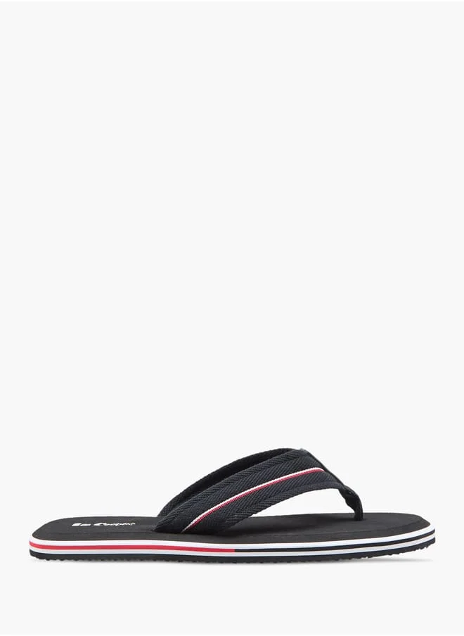 Lee Cooper Men's Textured Slip-On Thong Slippers