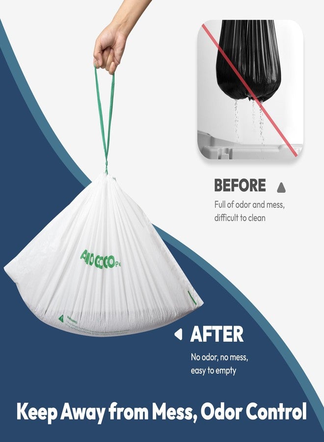 أكياس فضلات القطط من AMOGOGOPET، عبوة من 50 كيسًا، متوافقة مع صناديق فضلات القطط PetSafe Clumping و SmartSpin و KYKY S6 الأوتوماتيكية، أكياس فضلات ذات سعة كبيرة، متينة، أكياس سميكة برباط مانعة للتسرب، 23 بوصة × 12 بوصة - Image 4
