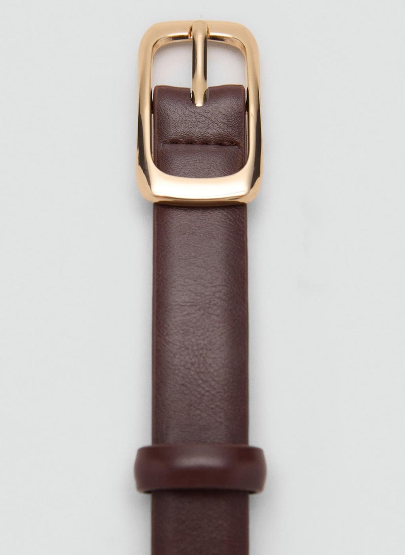 MANGO Rectangular Buckle Belt  - Image 4