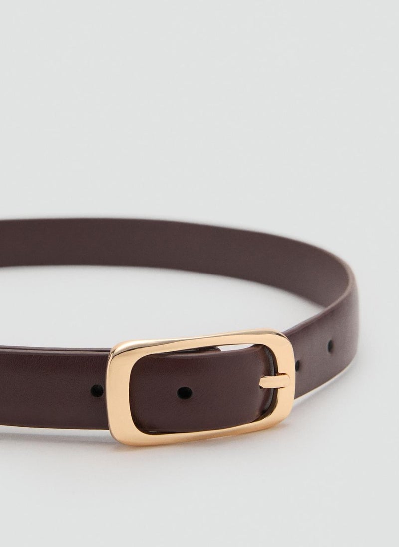 MANGO Rectangular Buckle Belt  - Image 3