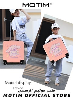 Motim Travel Luggage Carry-On Luggage Kid's Luggage 20 inch Small Luggage with Spinning Wheels Cartoon Suitcase  - Image 2