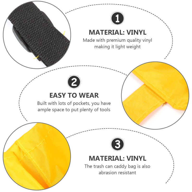 2pcs Heavy Duty Vinyl Trash Bag Commercial Cleaning Tool For Garbage Bins Tool Organizer Bag - Image 3