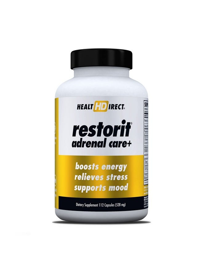 Health Direct Restorit Adrenal Care+ Nonglandular Adrenal Care For Energy Stress Support And Mood 112 Vegan Capsules  - Image 2
